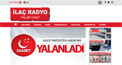 Desktop Screenshot of ilacgibiradyo.net